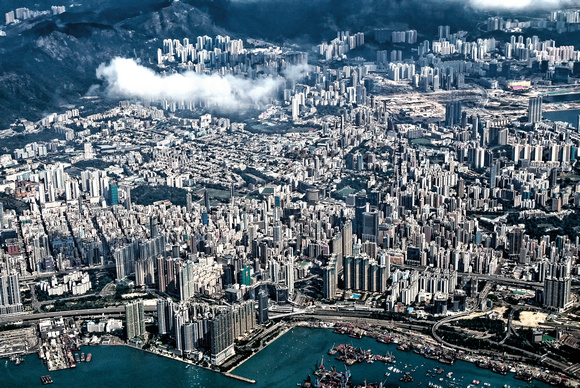 Arial View Hong Kong